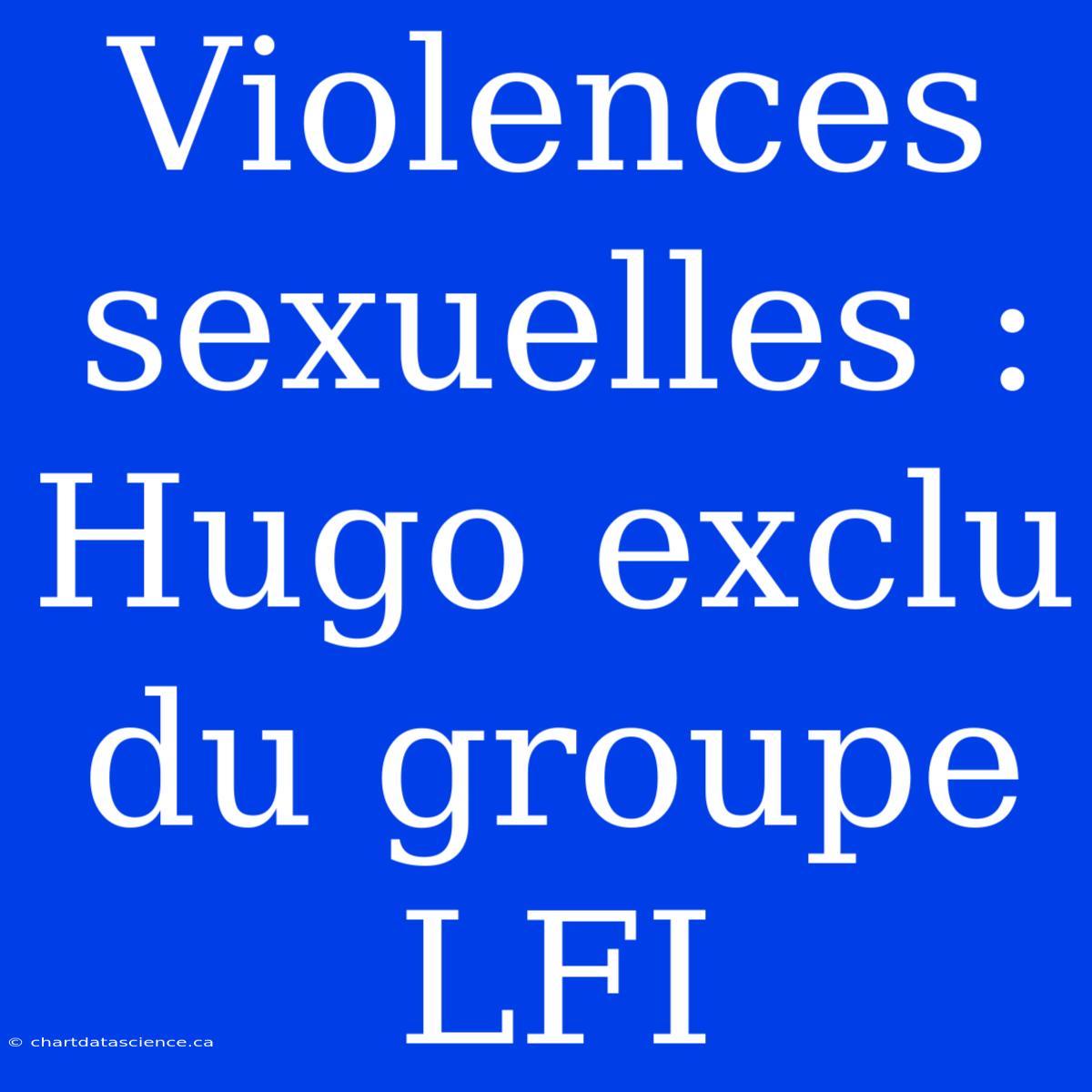 Violences Sexuelles : Hugo Exclu Du Groupe LFI