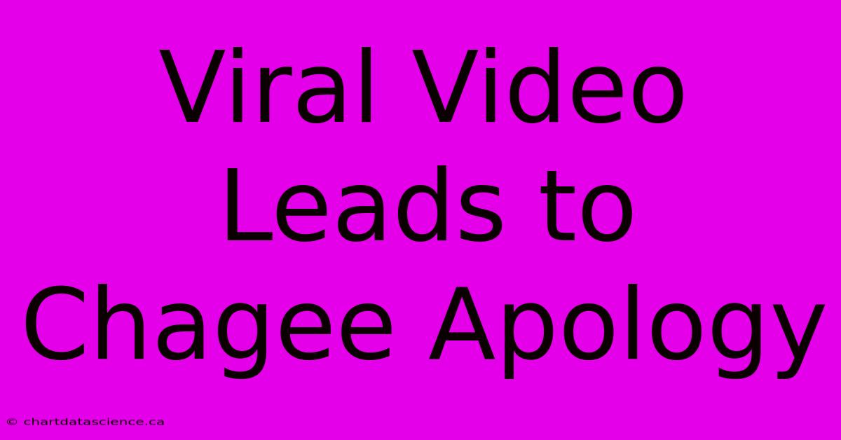 Viral Video Leads To Chagee Apology