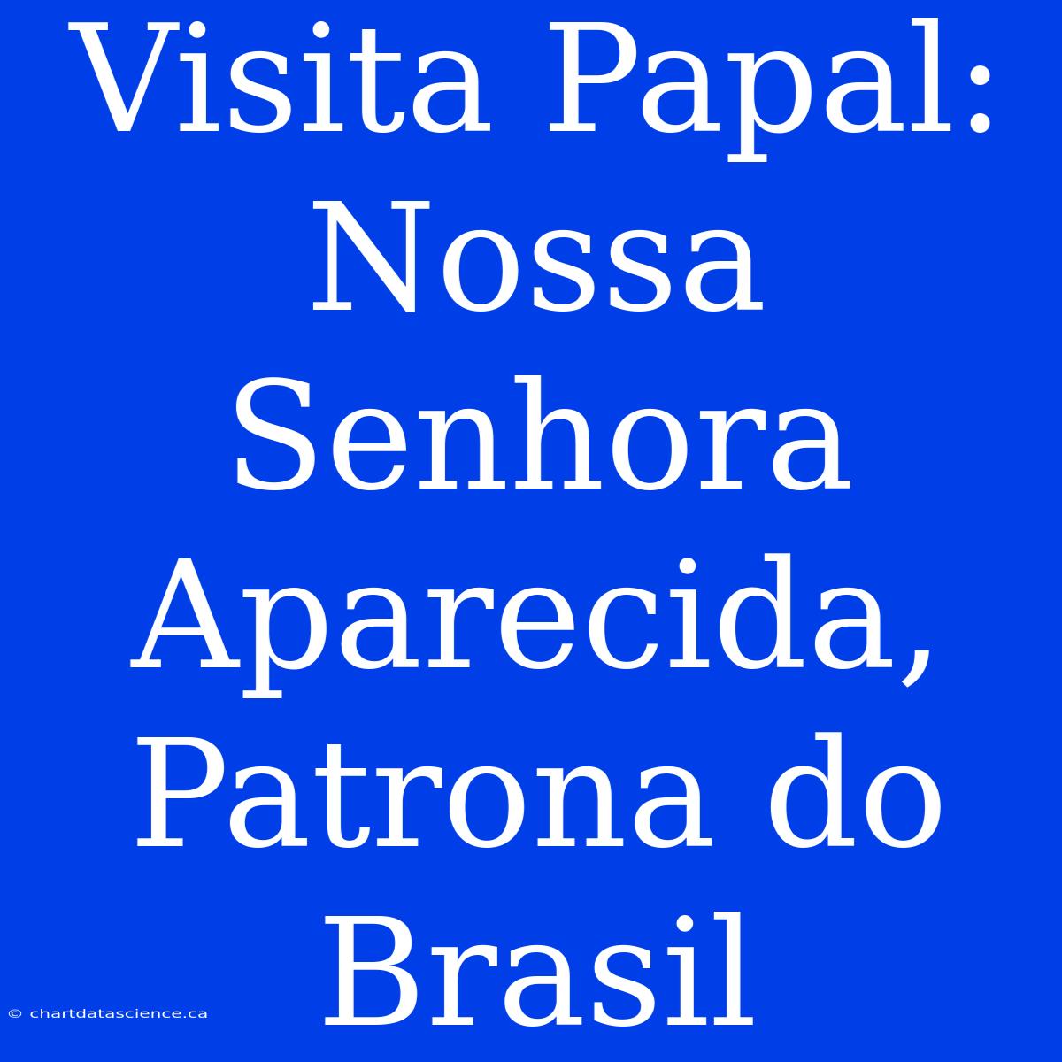 Visita Papal: Nossa Senhora Aparecida, Patrona Do Brasil