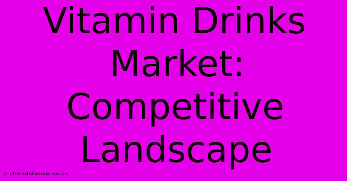 Vitamin Drinks Market: Competitive Landscape