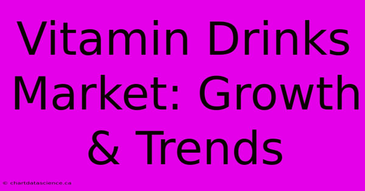 Vitamin Drinks Market: Growth & Trends