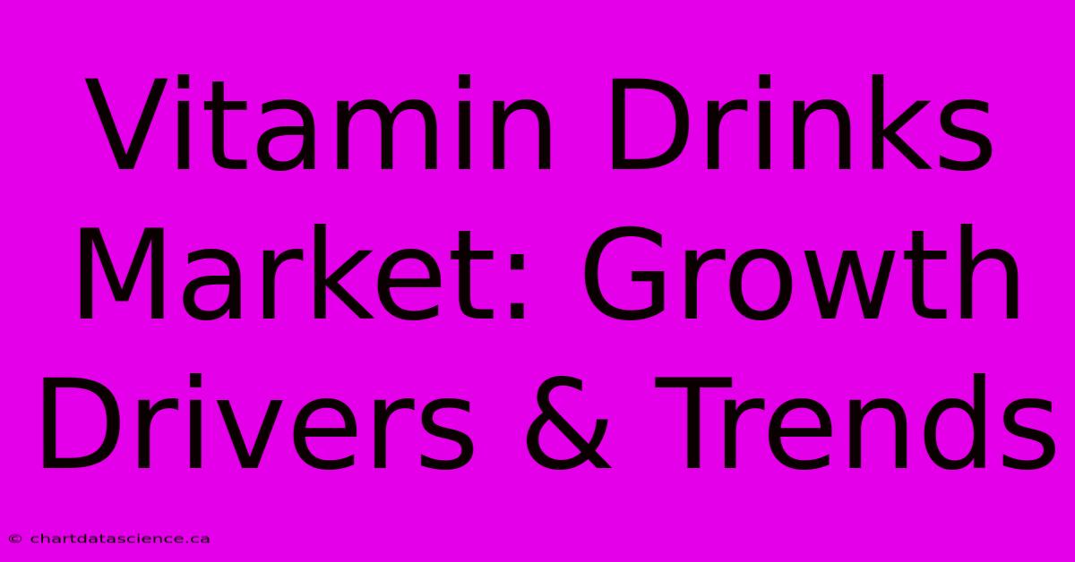 Vitamin Drinks Market: Growth Drivers & Trends