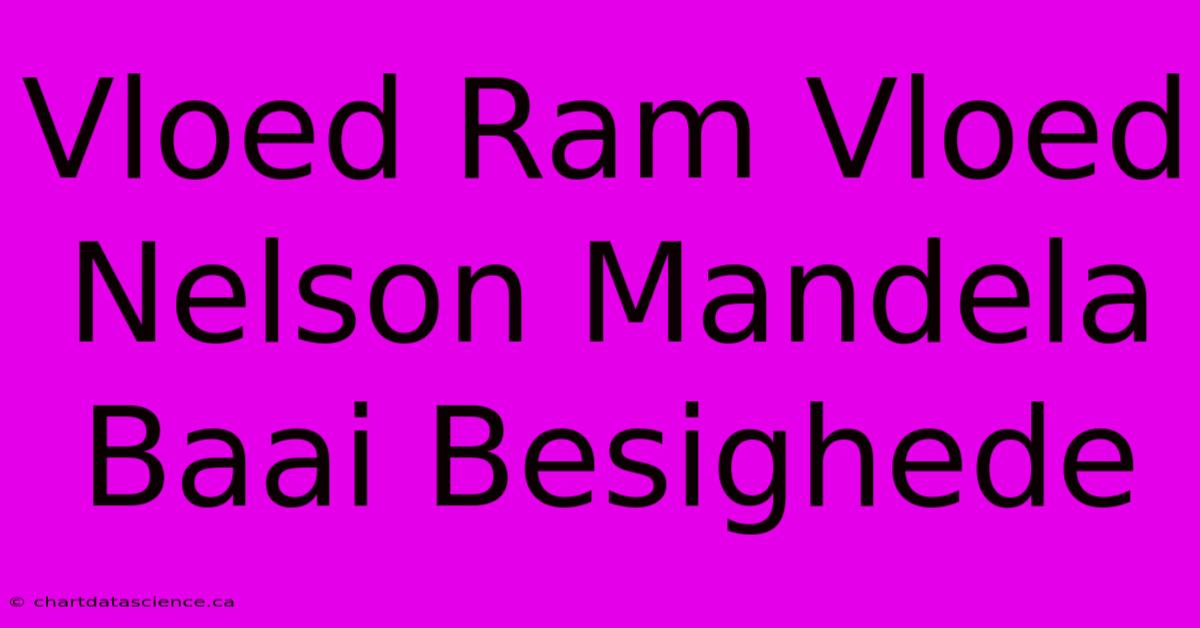 Vloed Ram Vloed Nelson Mandela Baai Besighede