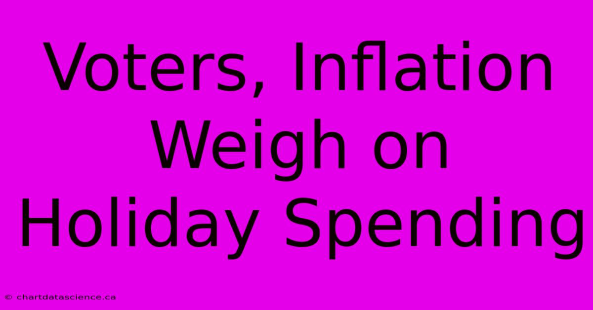 Voters, Inflation Weigh On Holiday Spending