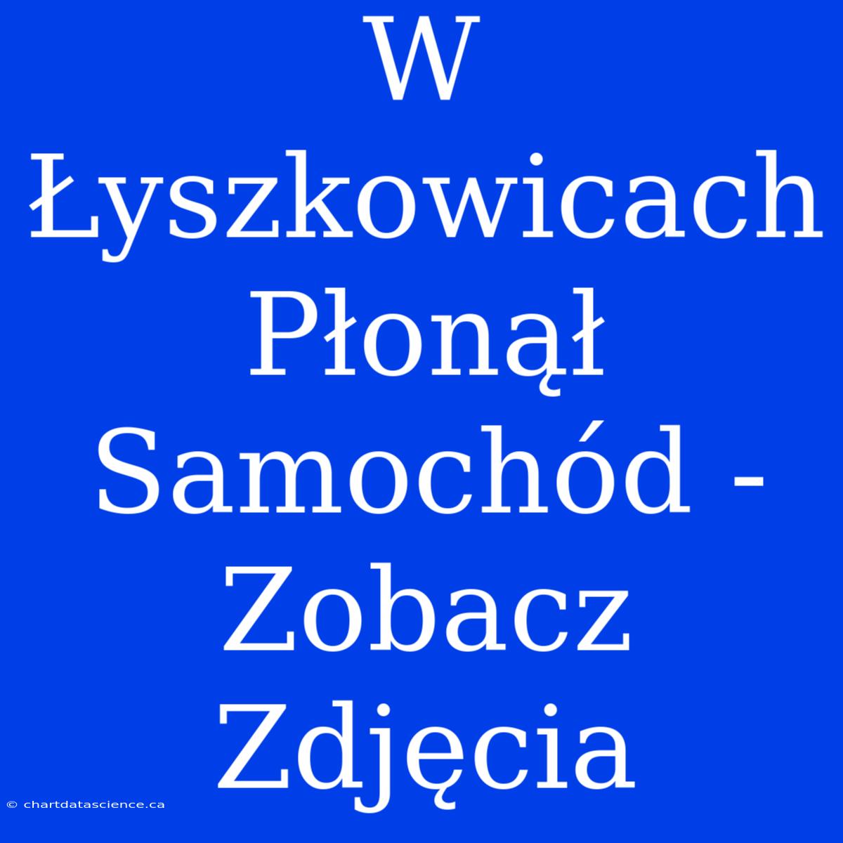 W Łyszkowicach Płonął Samochód - Zobacz Zdjęcia