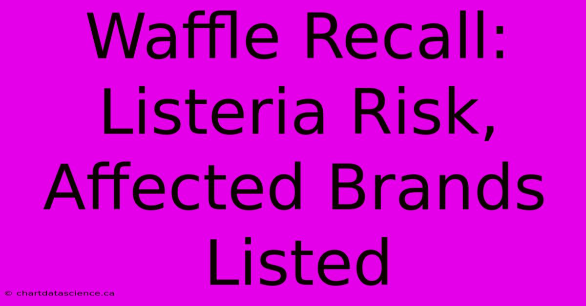 Waffle Recall: Listeria Risk, Affected Brands Listed