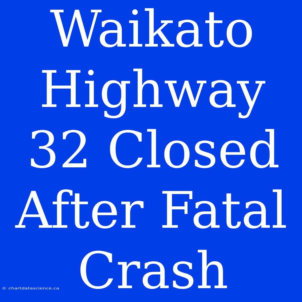 Waikato Highway 32 Closed After Fatal Crash