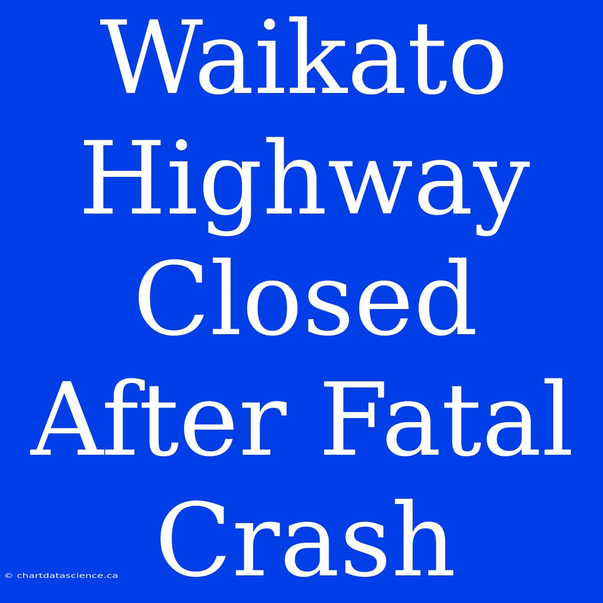 Waikato Highway Closed After Fatal Crash