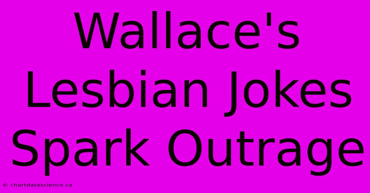 Wallace's Lesbian Jokes Spark Outrage