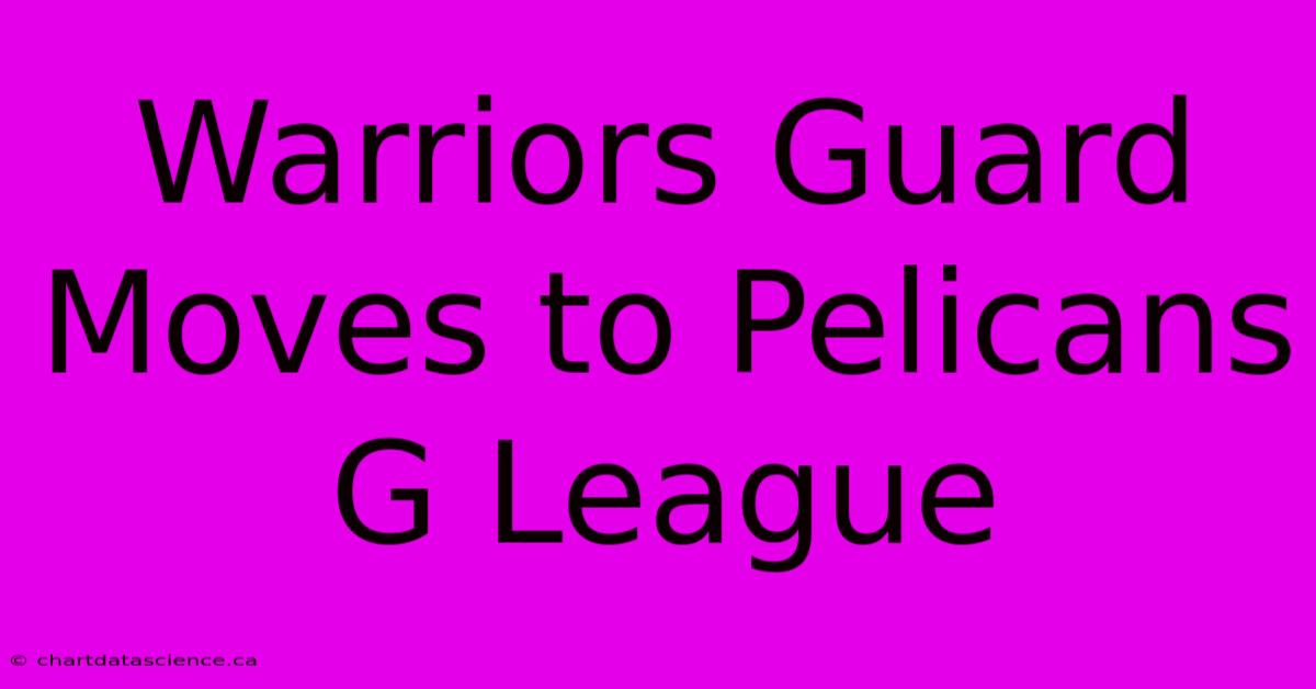 Warriors Guard Moves To Pelicans G League