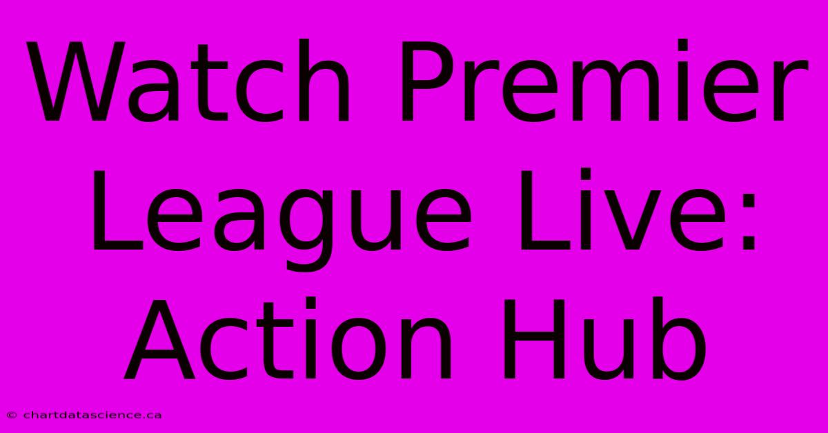 Watch Premier League Live: Action Hub