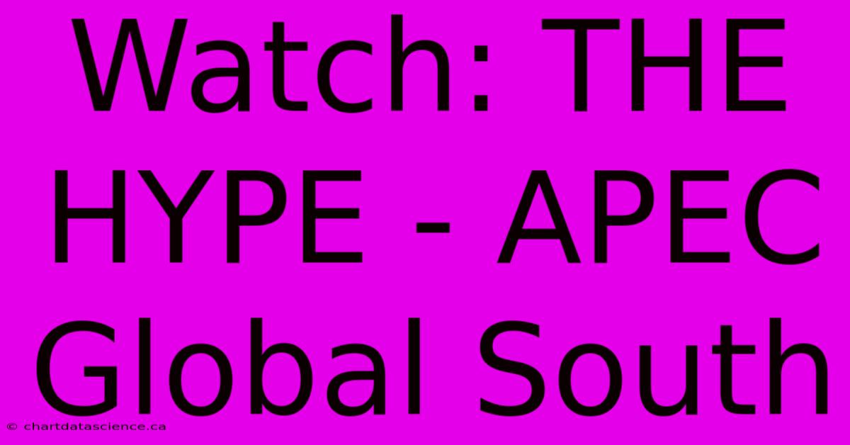 Watch: THE HYPE - APEC Global South