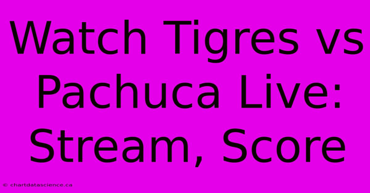 Watch Tigres Vs Pachuca Live: Stream, Score