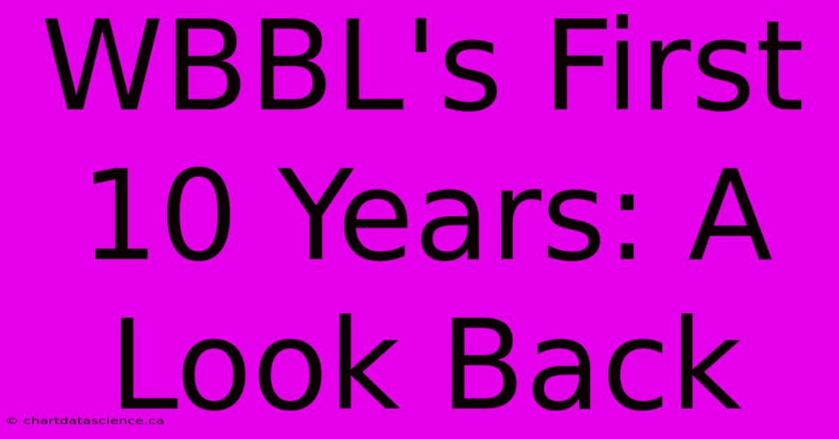 WBBL's First 10 Years: A Look Back