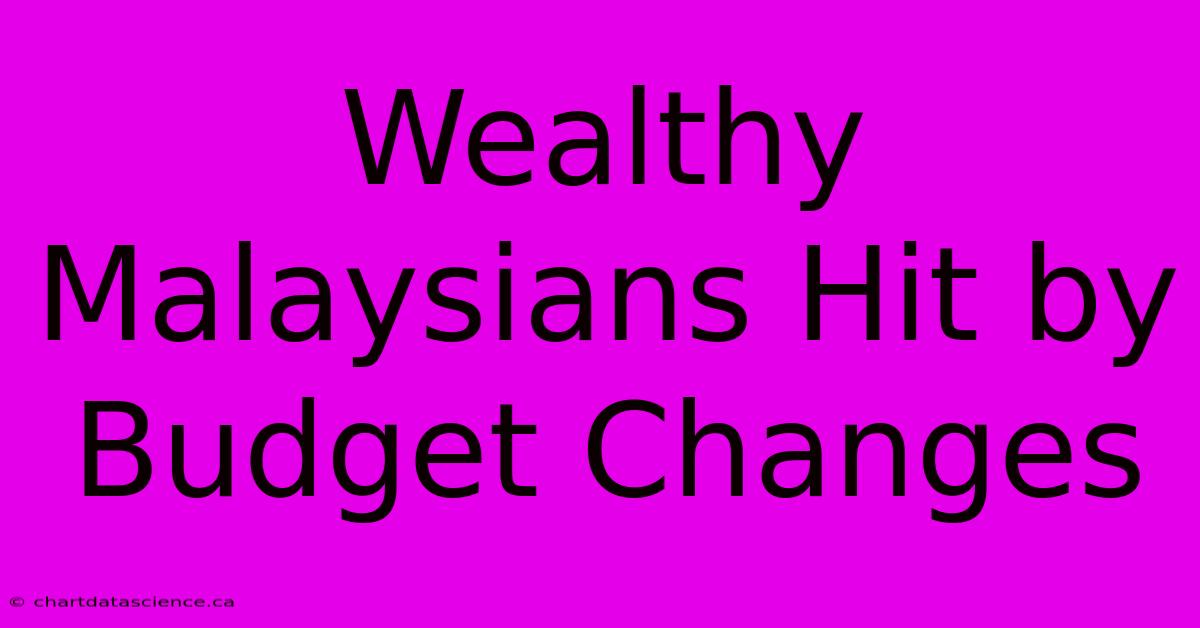 Wealthy Malaysians Hit By Budget Changes