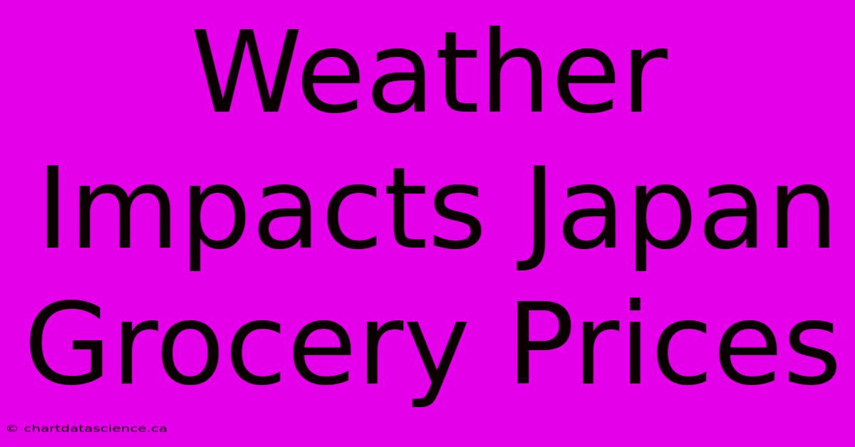 Weather Impacts Japan Grocery Prices 