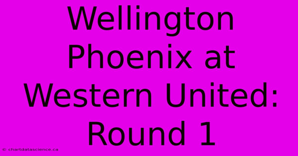 Wellington Phoenix At Western United: Round 1 