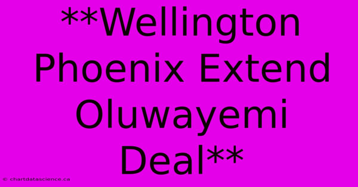 **Wellington Phoenix Extend Oluwayemi Deal**