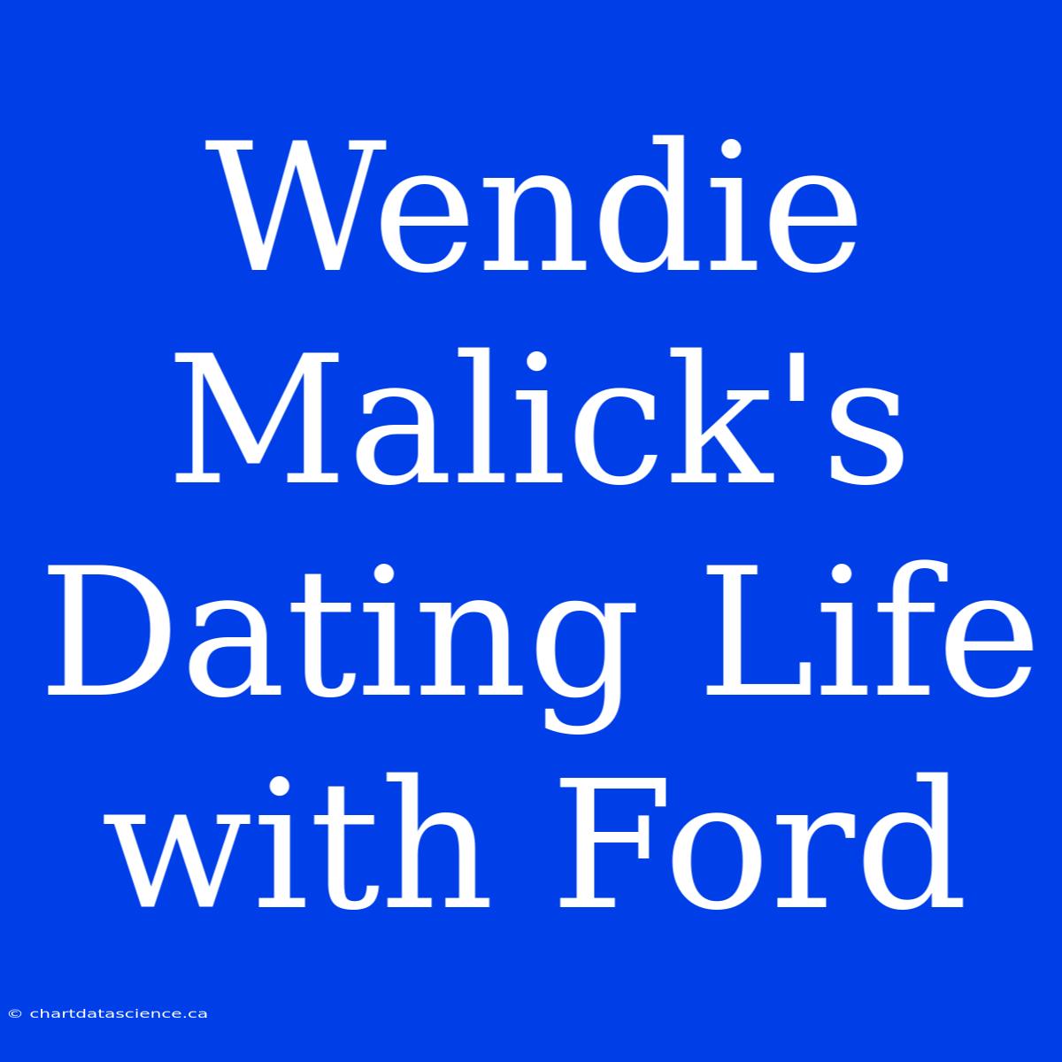 Wendie Malick's Dating Life With Ford