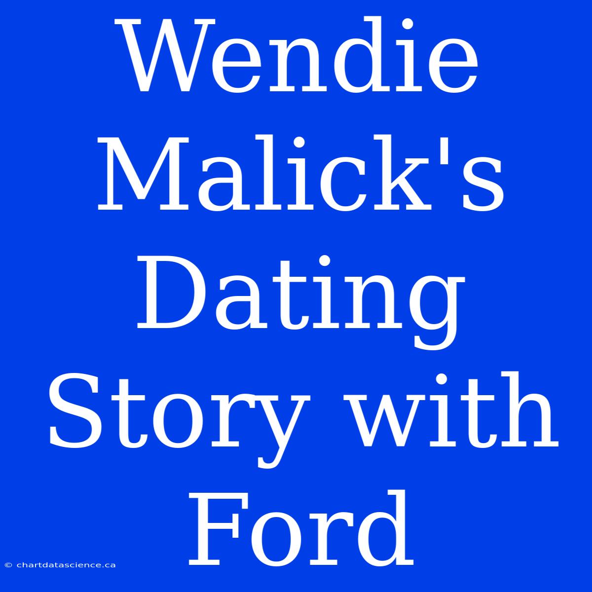 Wendie Malick's Dating Story With Ford