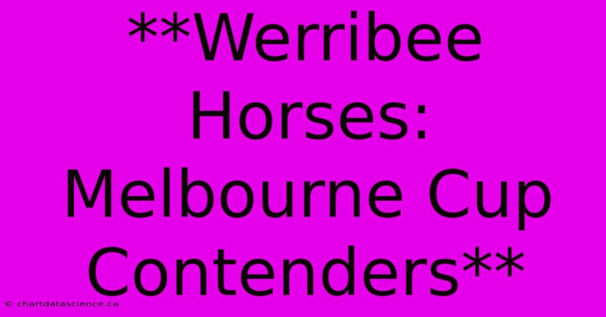 **Werribee Horses: Melbourne Cup Contenders**