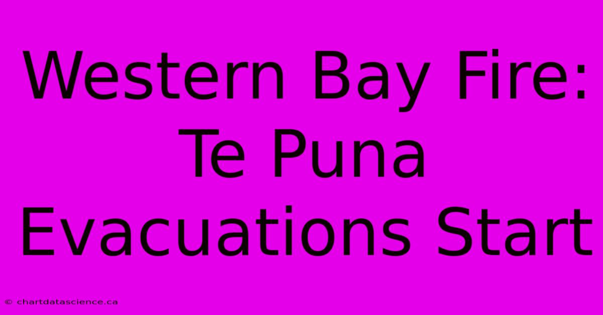 Western Bay Fire: Te Puna Evacuations Start