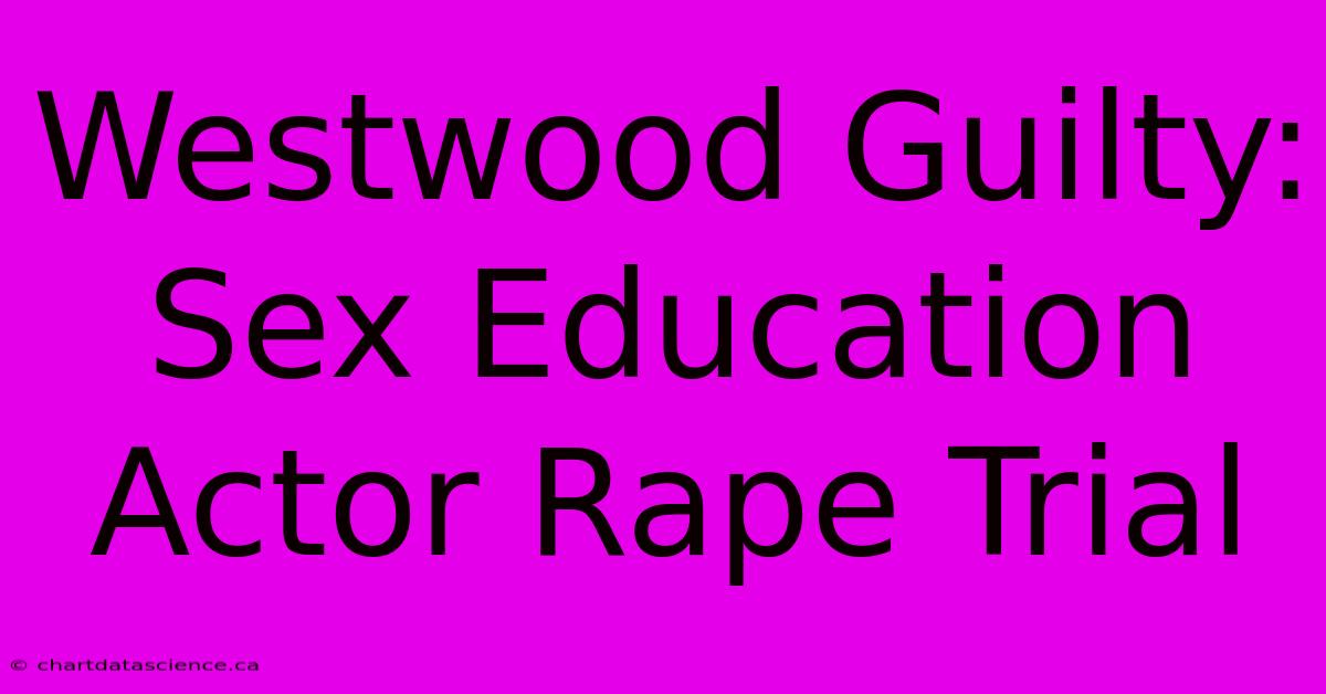 Westwood Guilty: Sex Education Actor Rape Trial