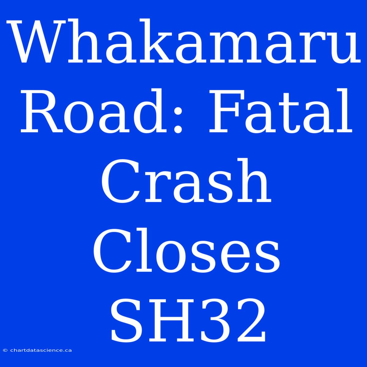 Whakamaru Road: Fatal Crash Closes SH32