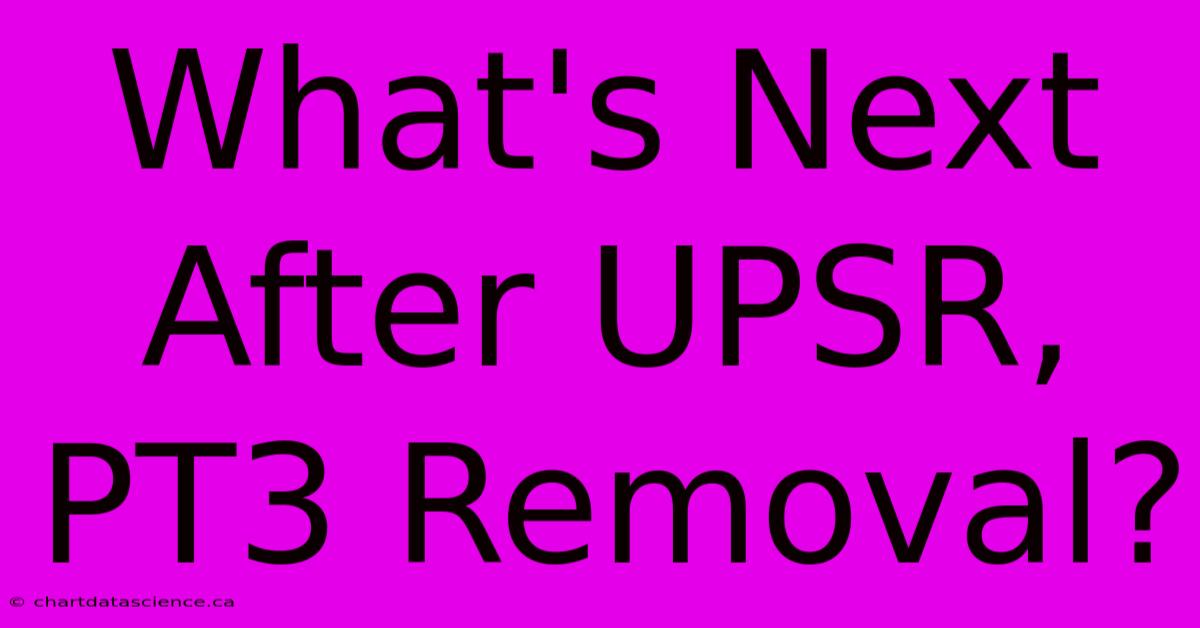 What's Next After UPSR, PT3 Removal?