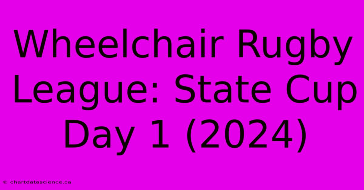 Wheelchair Rugby League: State Cup Day 1 (2024)