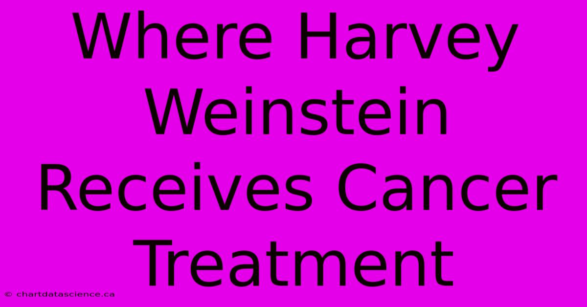 Where Harvey Weinstein Receives Cancer Treatment 