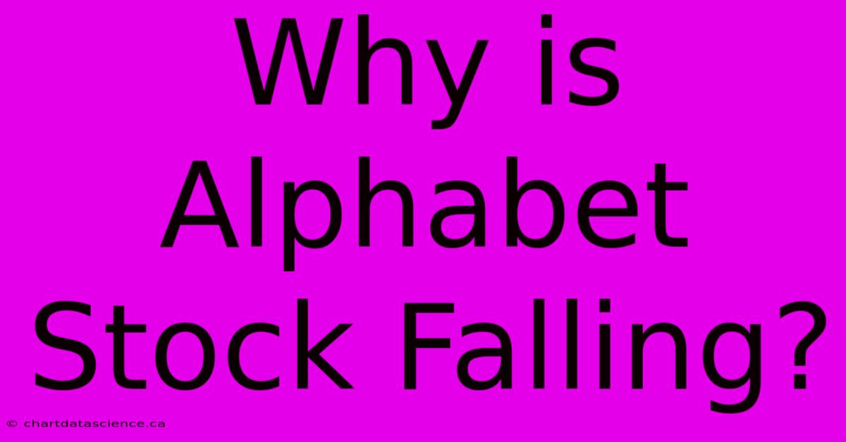 Why Is Alphabet Stock Falling?