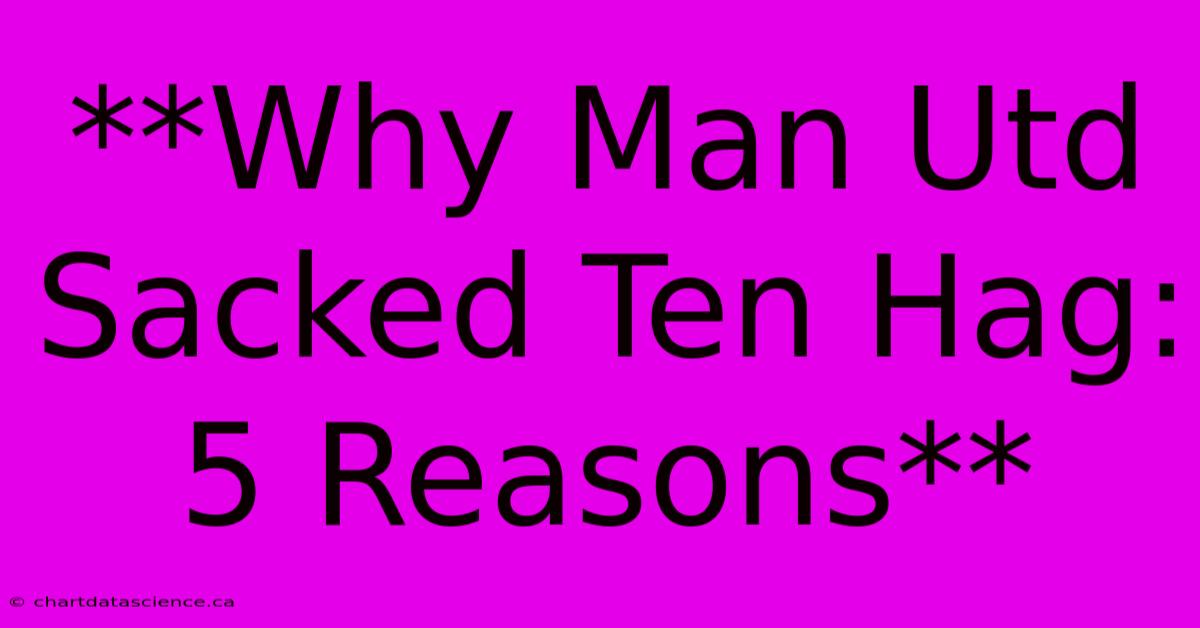 **Why Man Utd Sacked Ten Hag: 5 Reasons**