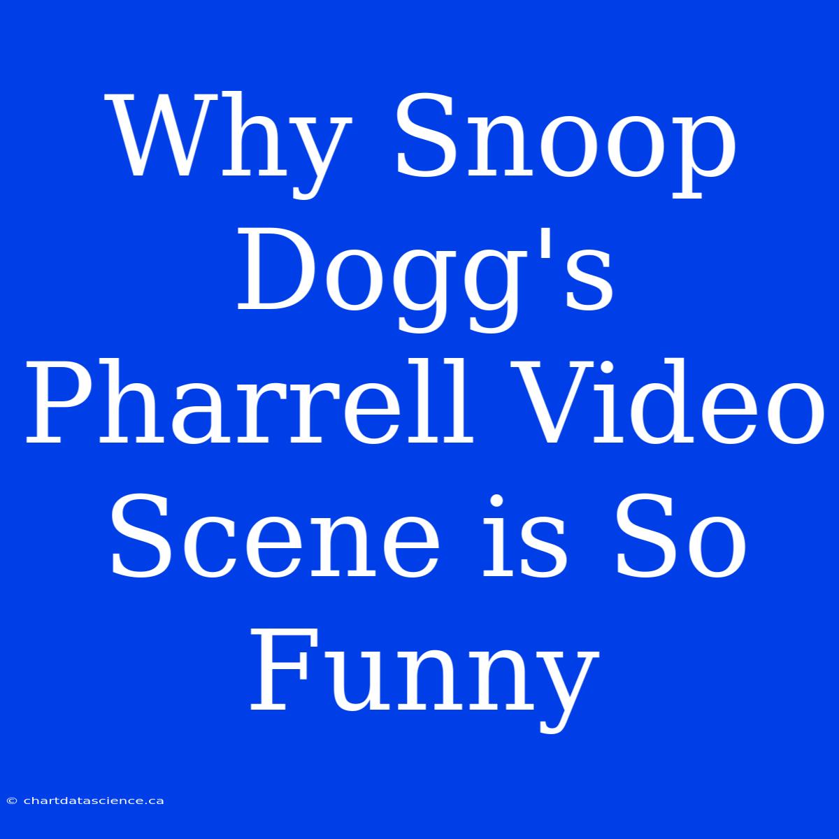 Why Snoop Dogg's Pharrell Video Scene Is So Funny