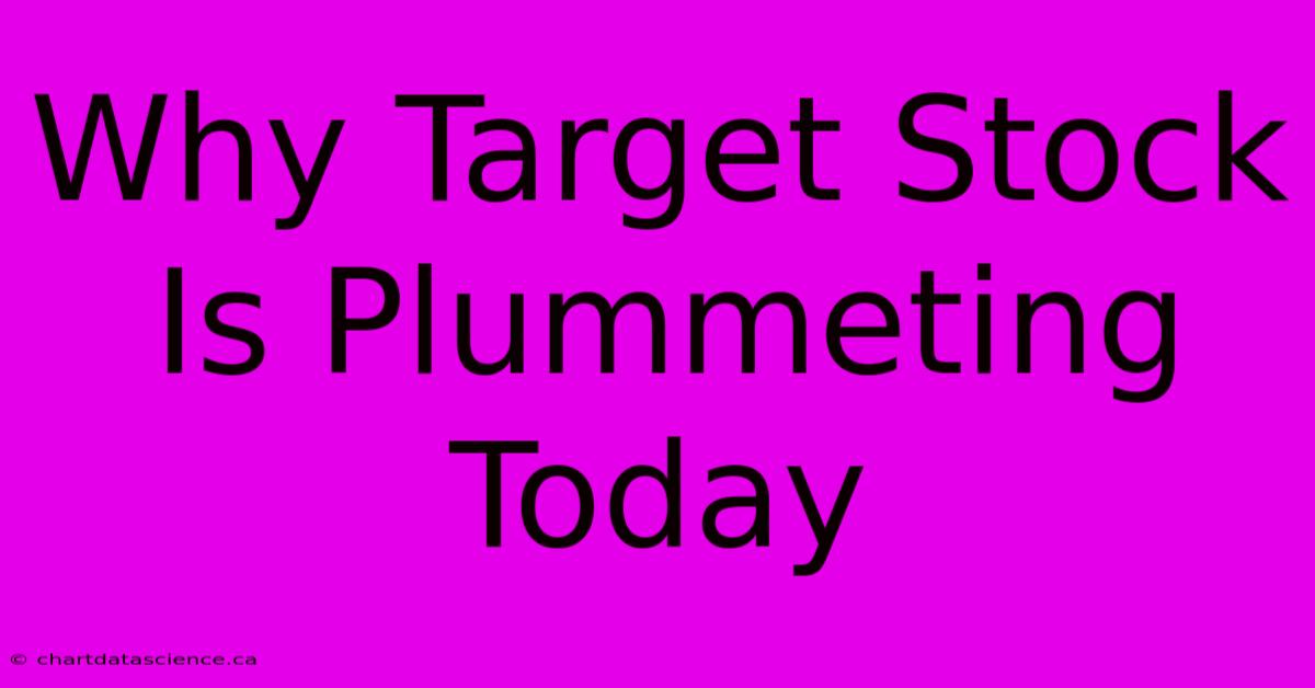 Why Target Stock Is Plummeting Today