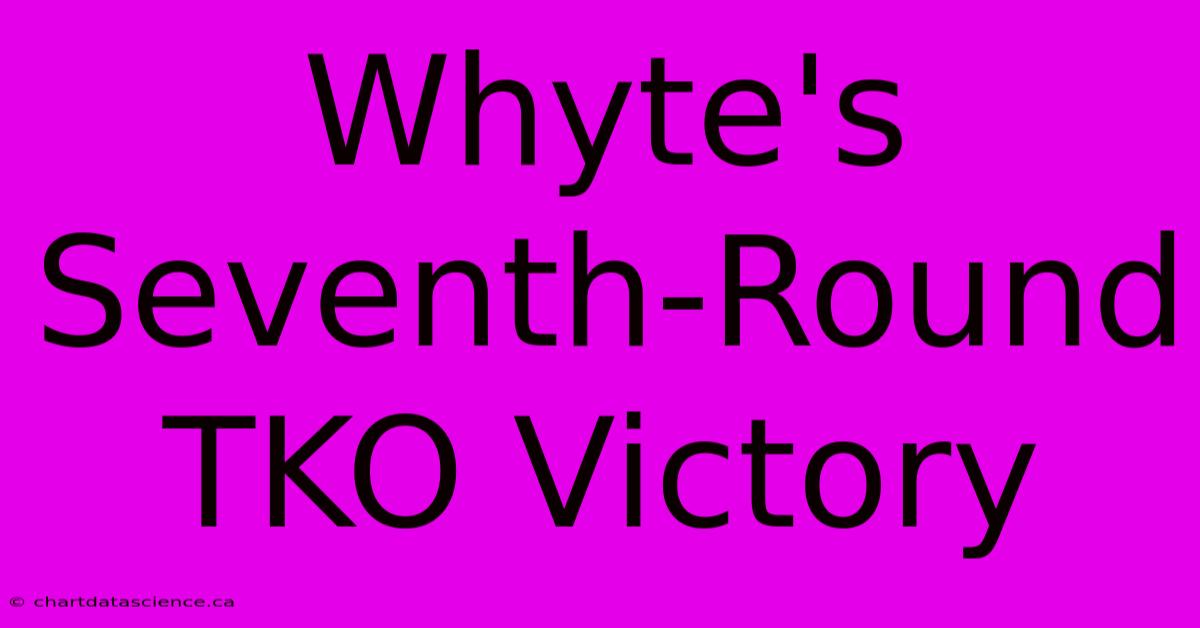 Whyte's Seventh-Round TKO Victory