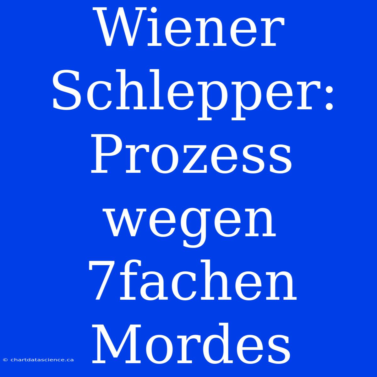 Wiener Schlepper: Prozess Wegen 7fachen Mordes