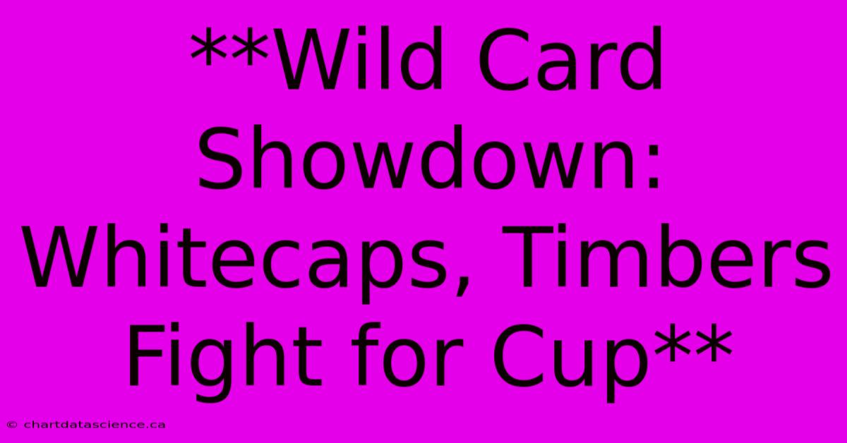 **Wild Card Showdown: Whitecaps, Timbers Fight For Cup**