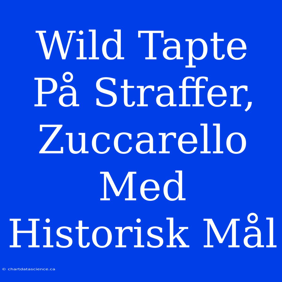 Wild Tapte På Straffer, Zuccarello Med Historisk Mål