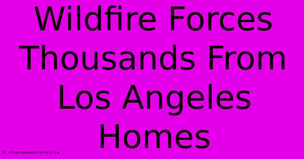 Wildfire Forces Thousands From Los Angeles Homes