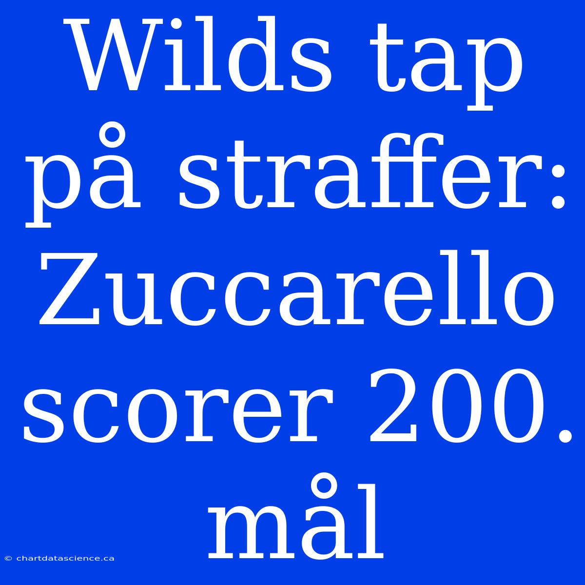 Wilds Tap På Straffer: Zuccarello Scorer 200. Mål