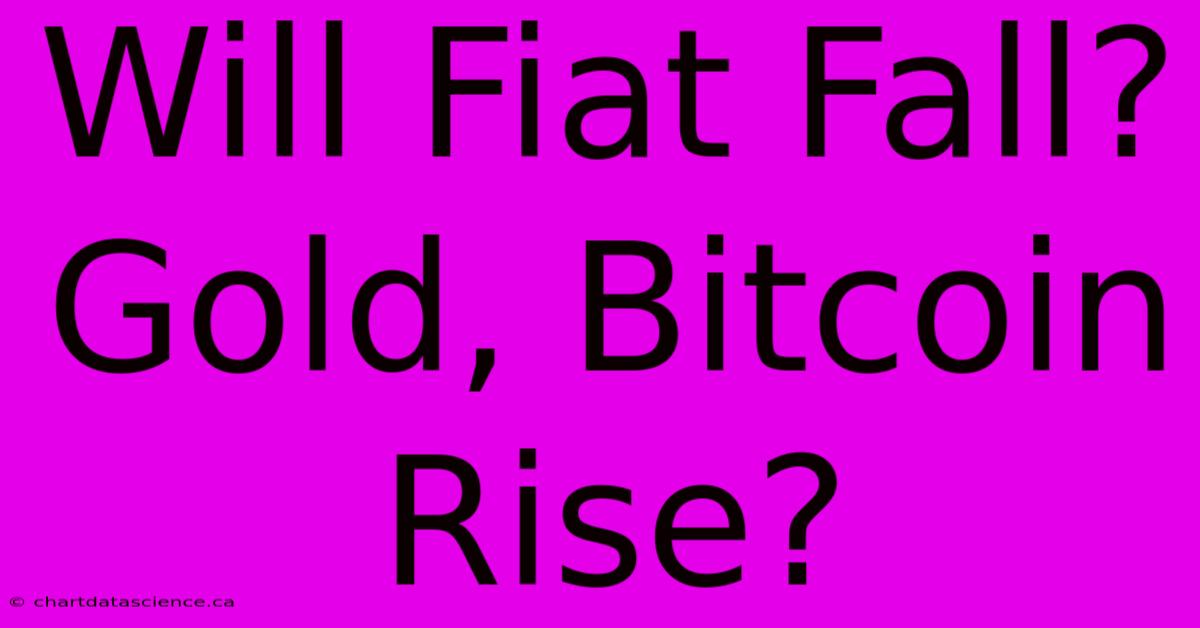 Will Fiat Fall? Gold, Bitcoin Rise?