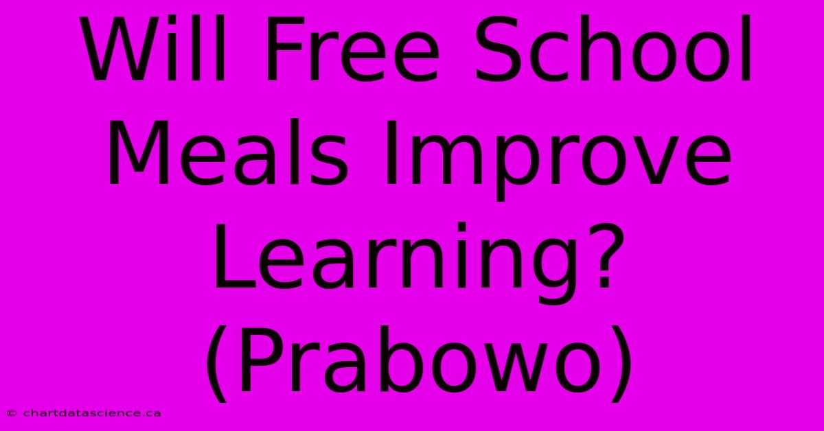 Will Free School Meals Improve Learning? (Prabowo)