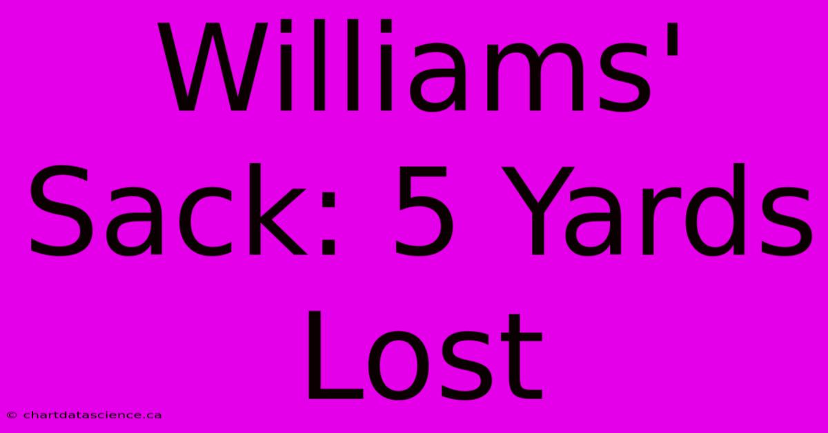 Williams' Sack: 5 Yards Lost