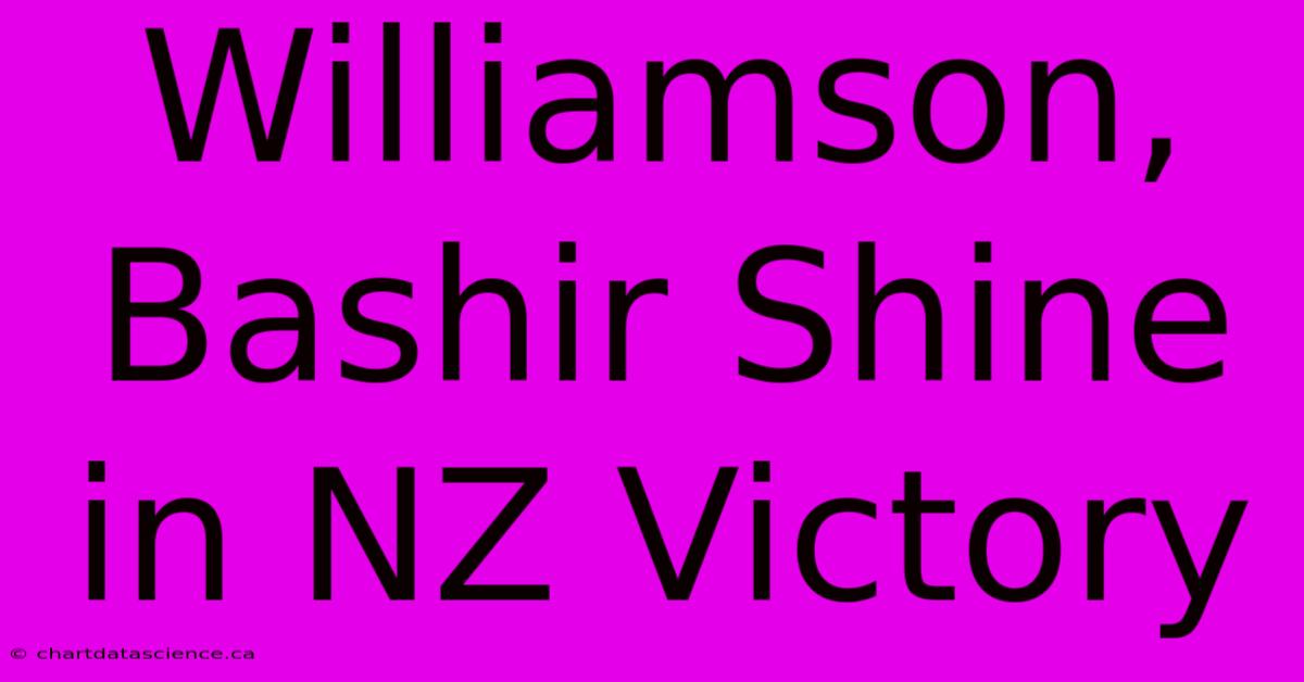 Williamson, Bashir Shine In NZ Victory