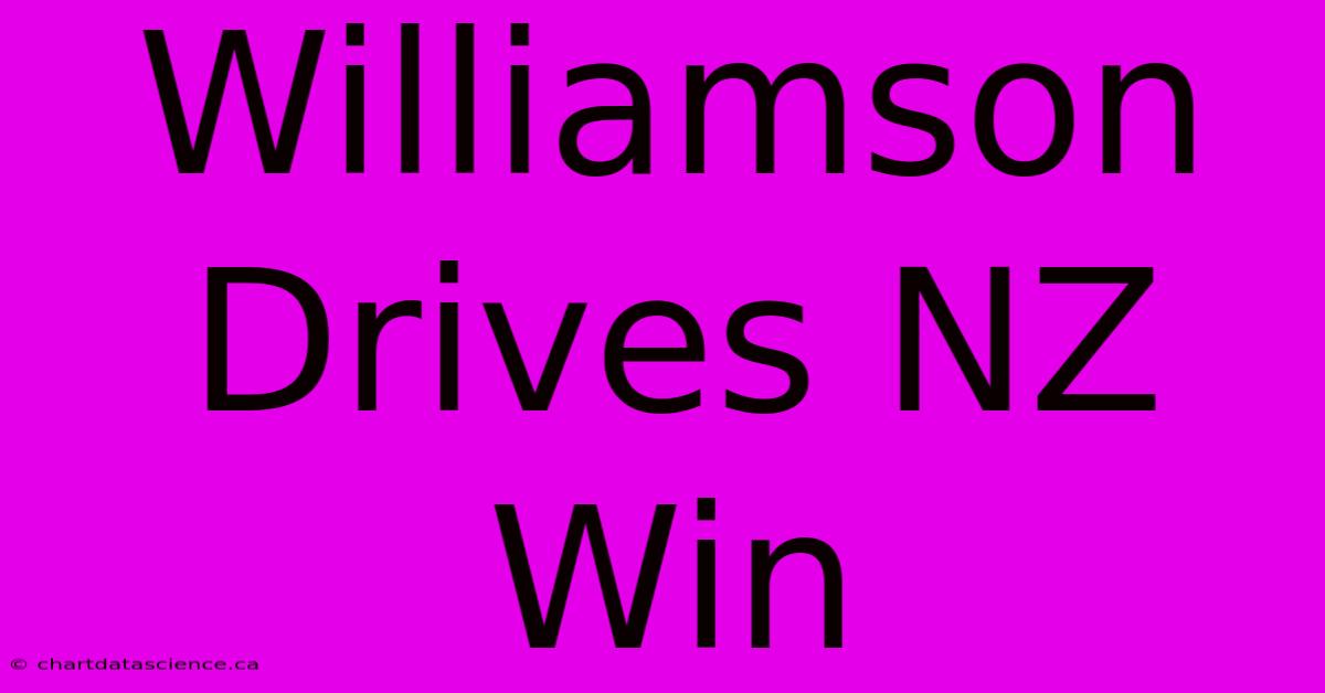 Williamson Drives NZ Win