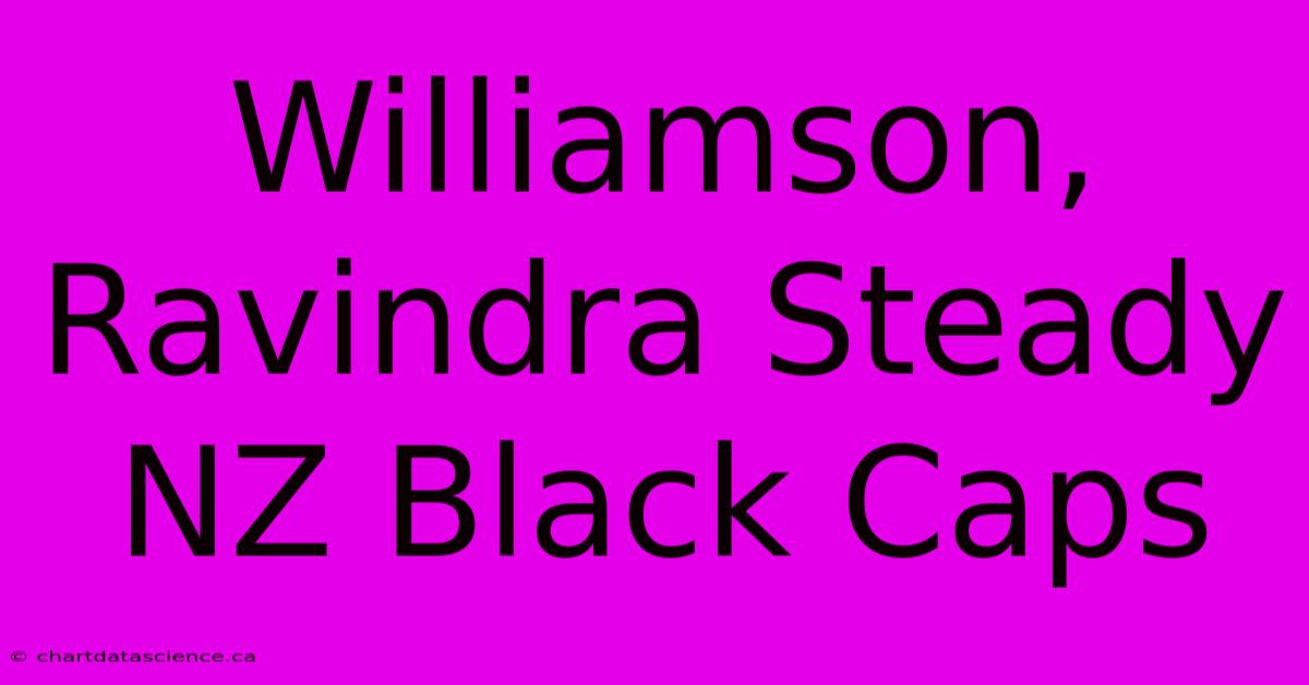 Williamson, Ravindra Steady NZ Black Caps