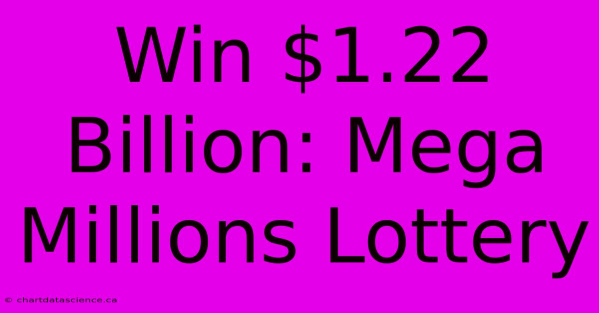 Win $1.22 Billion: Mega Millions Lottery