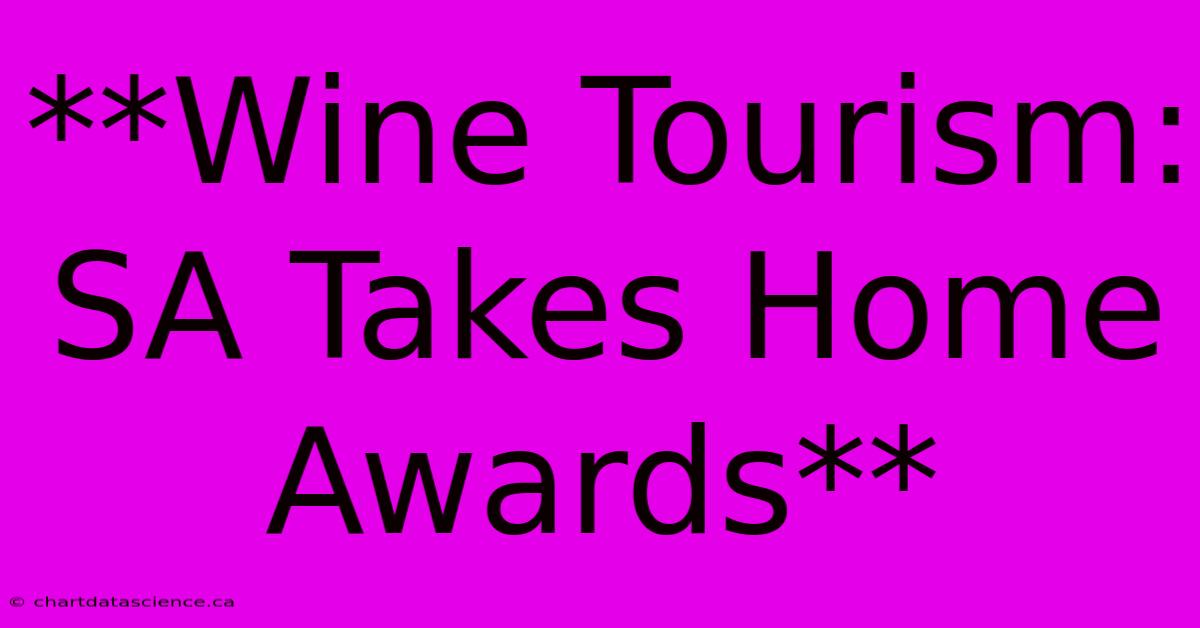 **Wine Tourism: SA Takes Home Awards**