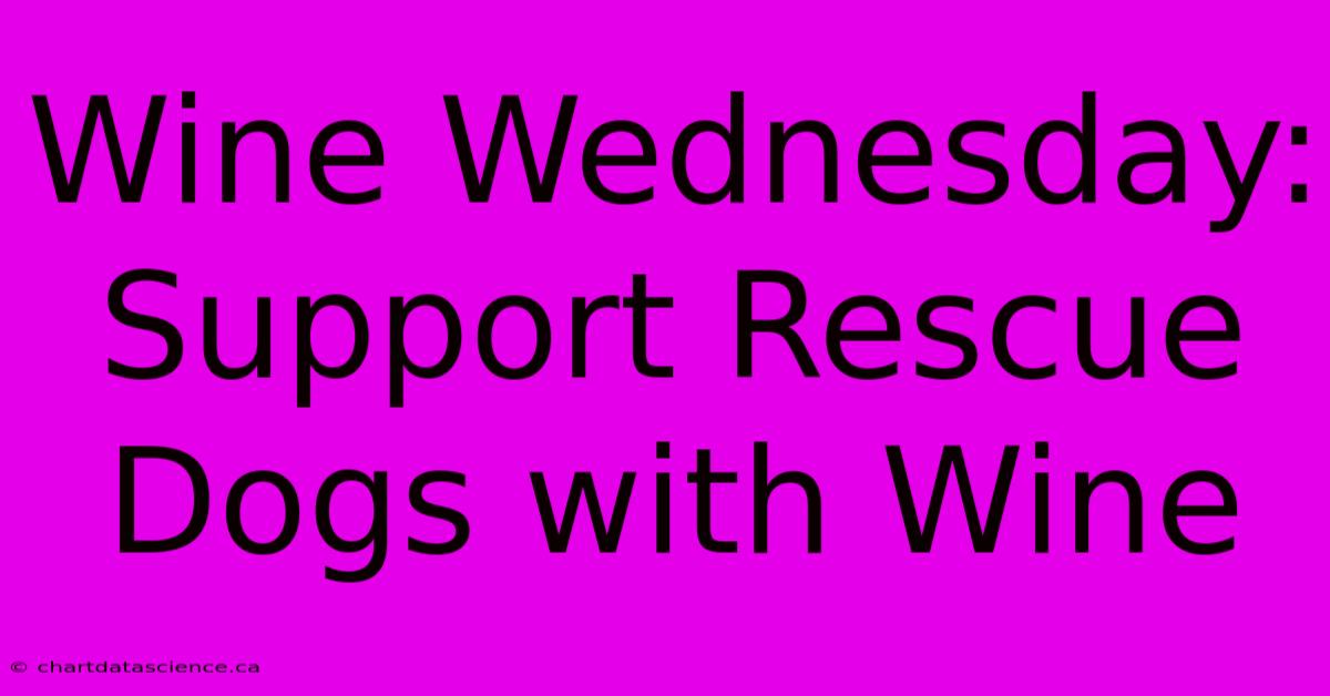 Wine Wednesday: Support Rescue Dogs With Wine